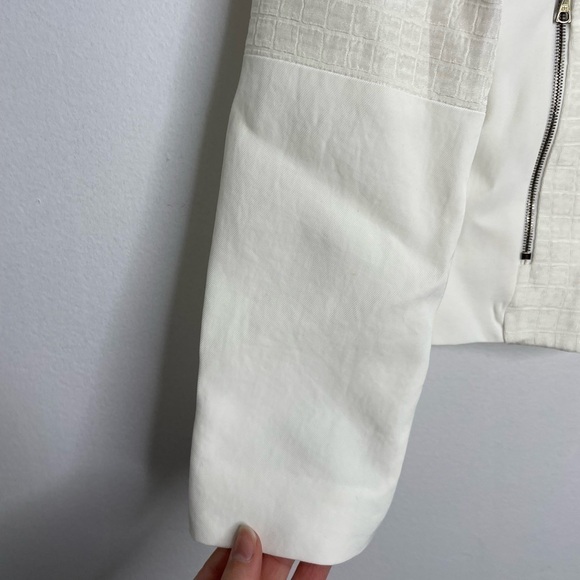 JUDITH & Charles white texture zipper jacket - Picture 5 of 10